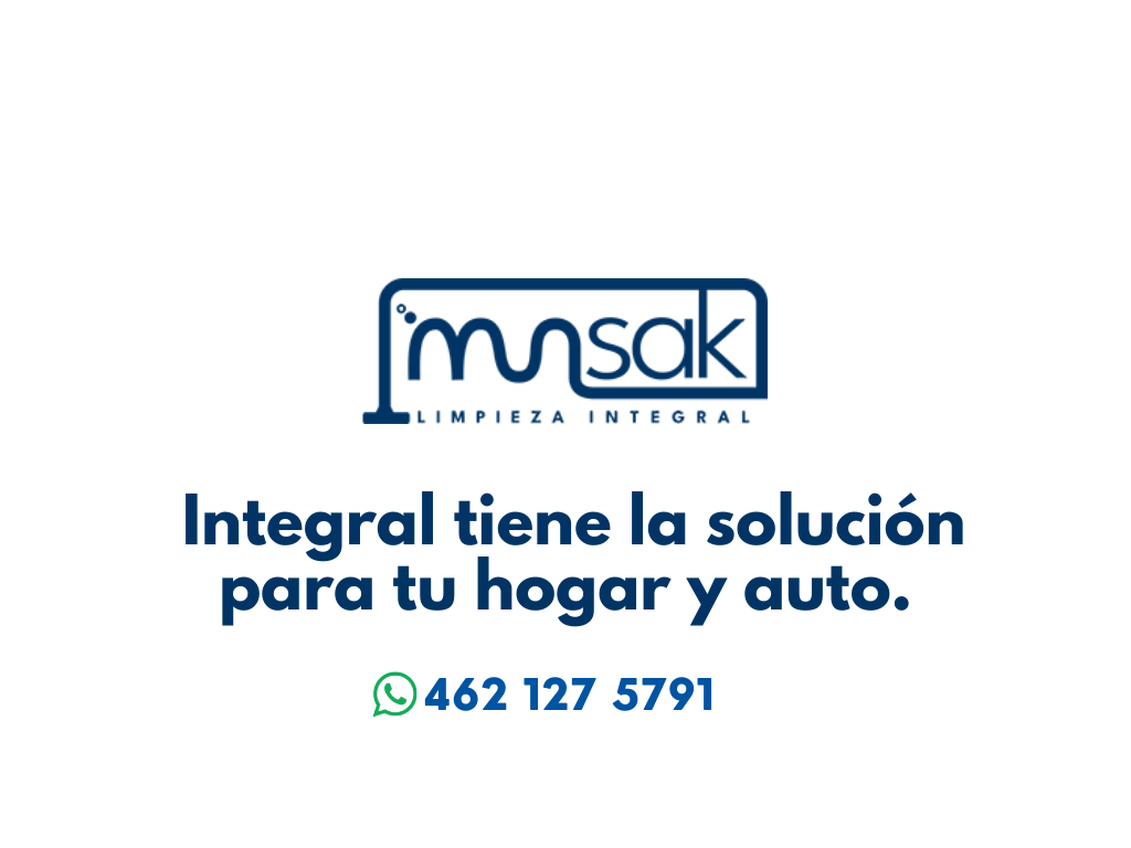 Una imagen con la información de de la empresa Munsak Limpieza Integral y su logo